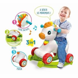 Clementoni CLE52782 Caballito de Juguete con Ruedas, Melena Interactiva y Botones, Ideal para Niños a partir de 1 Año