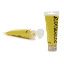 Pincello Tubo Pintura Acrílica 120 ml Amarillo 6x4x16 cm (Set de 24) Precio: 22.49999961. SKU: S3604011