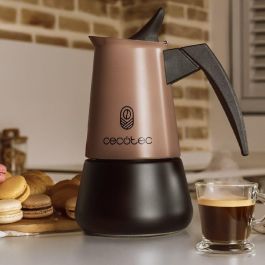 Cecotec Cafetera Italiana acero inoxidable Piccolina 900 Bronze 10 tazas 450ml bronce