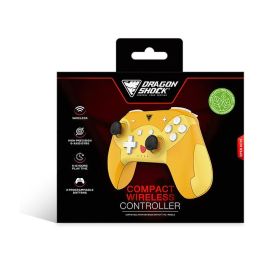 DragonShock PopTop Compact Mando Inalámbrico Gamepad para Nintendo Switch, Bluetooth, USB-C, 19 Botones, Giroscopio - Naranja/Rojo/Amarillo