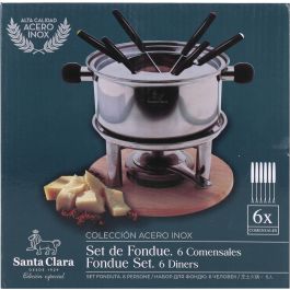 Fondue de Acero Inoxidable para 6 Comensales Santa Clara (2 Unidades) Fondue de Acero Inoxidable para 6 Comensales Santa Clara (2 Unidades)