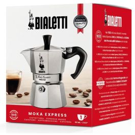 Bialetti Moka Express 1TZ Cafetera Italiana de Aluminio para 1 Taza