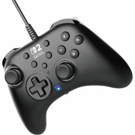 Hori Horipad Mando con Cable para Nintendo Switch y Switch 2, Botón C y Botones Traseros Programables, Negro