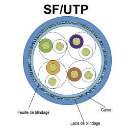 Digitus 971701 Patchkabel RJ45 SF/UTP Cat5e 0.50m grau Polybeutel