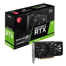 MSI 2X E 6G OC VENTUS GeForce RTX 3050 Tarjeta Gráfica NVIDIA 6GB GDDR6 Dual Fan PCIe 4.0, 2x HDMI, 1x DisplayPort