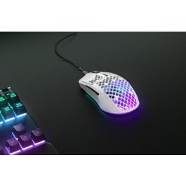 SteelSeries Aerox 3 Ratón Gaming USB Tipo C 8500 DPI Óptico 6 Botones Blanco - 62603