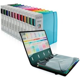 OFFICE BOX Carpeta y Block Colorline A4+ 4 Anillas D 32mm, 100 Hojas Cuadrícula 5mm, 10 Separadores, Cierre Elástico (12 Unidades) (12 Unidades) Precio: 163.58999987. SKU: B13NNAAA55