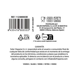 La Mediterranea Vaso 320Ml Tirso Lines Colección Tirso ø8.5x9.45 cm (48 Unidades)