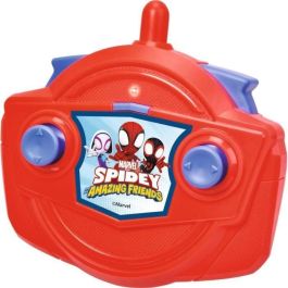 Smoby Coche Radio Control Spidey Web Crawler, Funciona Adelante y Marcha Atrás en Curva, Escala 1:24, 17 cm