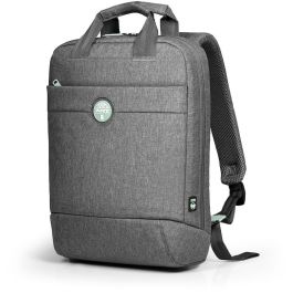 Port Designs Yosemite Eco Mochila para Portátil 13-14" (35.6 cm) Gris - Fabricada con Materiales Reciclados, con Protector de Lluvia