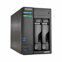Asustor AS6702T LOCKERSTOR 2 Gen2 NAS Escritorio, Intel Celeron N5105, 4GB DDR4 2933MHz, 2.5GbE, para HDD/SSD y M.2, Negro