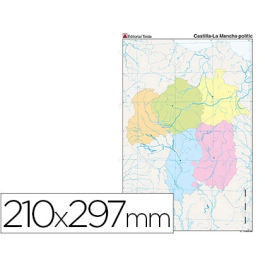 Teide Mapa Mudo Político Castilla-La Mancha Din A4 Precio: 24.49999968. SKU: B14YKN49H9