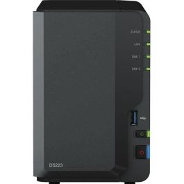 Synology DS223 DiskStation NAS Escritorio Realtek RTD1619B 2GB DDR4, Servidor de Almacenamiento para Usuarios Domésticos
