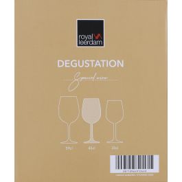 Royal Leerdam Set 6 Copas de Vino Degustation de 45 cl, Medidas individuales 7 x 8.5 x 20.1 cm