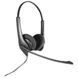 AGFEO Headset 1500 Duo para Oficina/Centro de llamadas - Auriculares Binaurales con cable, Negro