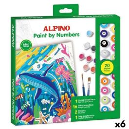 Set de Pintura por Números Alpino Ocean 6 Unidades Set de Pintura por Números Alpino Ocean 6 Unidades