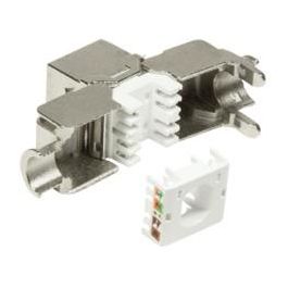 LogiLink Keystone CAT6a RJ45 Buchse STP AWG 22-26 360° Werkzeuglos