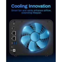 TerraMaster F4-424MAX NAS 10-Core CPU 16GB DDR5 Diskless NAS de Escritorio con Intel Core i5-1235U para 4 Bahías de Disco HDD/SSD