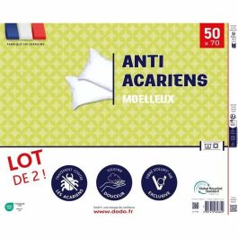 Dodo DOD3307419656840 Juego de 2 almohadas antiácaros 50x70 cm 100% Poliéster