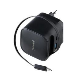 Intenso W65ACIC Cargador de Pared 65W GaN con Cable USB-C Retráctil y 2 Puertos Adicionales (USB-C + USB-A) Negro - Tecnología PD 3.0/PPS Precio: 27.50000033. SKU: B1JX9WN5J2