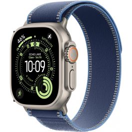 Apple Watch Ultra 3 GPS + Cellular - 49 mm - Caja de titanio natural - Correa Trail Loop azul/azul brillante M/L - MEWU4QFA Precio: 969.88999943. SKU: B12MAYBATZ