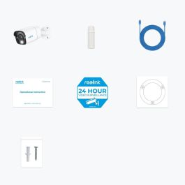 Reolink PC810AB4K01 Cámara de Seguridad IP 4K Visión Nocturna 30m Interior/Exterior Alámbrica Blanca