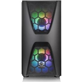 Thermaltake C34 TG ARGB - Torre PC Midi-Tower Negra para ATX, micro ATX, Mini-ITX con ventana lateral y ARGB