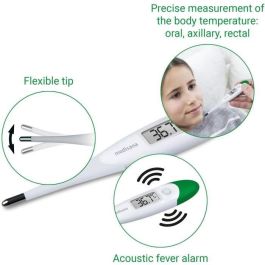 Medisana TM 700 Termómetro flexible digital, Oral, Axilar, Rectal, con Alarma sonora y resistente al agua. Dispositivo médico certificado. Medisana TM 700 Termómetro flexible digital, Oral, Axilar, Rectal, con Alarma sonora y resistente al agua. Dispositivo médico certificado.