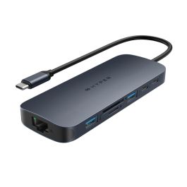 Hub USB-C Hyper Negro Precio: 134.59000005. SKU: B18DZS87A9