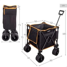 Carro Multiusos Aktive Poliéster PVC Acero 52 x 105 x 52 cm Carro Multiusos Aktive Poliéster PVC Acero 52 x 105 x 52 cm