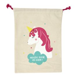 Tom et Zoe Bolsa Pijama Infantil Lona Cuerda Modelos Gato Conejo Cisne Unicornio 35x27 cm