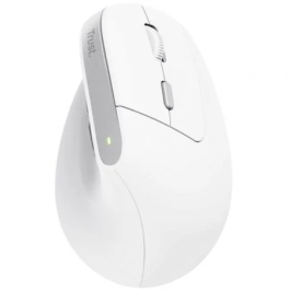 Trust Ratón Ergonómico Inalámbrico Bayo II Recargable Blanco 25398 Hasta 2400 DPI