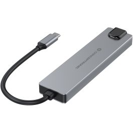 Conceptronic DONN29G Docking Station Gris USB Tipo-C, HDMI 4K@60Hz, USB 3.2 Gen 2, Gigabit Ethernet, USB PD 140W, 10Gbps
