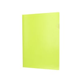 Carpeta Liderpapel Dossier Uñero Polipropileno Din A4 Amarillo Fluor Opaco 20 Hojas 10 unidades