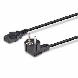 Lindy Cable de Alimentación 3m Schuko 2 Pines a IEC C13, Negro, para Conectar Dispositivos con Enchufe Europeo o Cargador Portátil