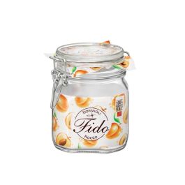 Bormioli Rocco Fido Tarro de Vidrio para Conserva 0,75 L - Set 6 Unidades Hermético, Fabricado en Italia y Apto para Lavavajillas
