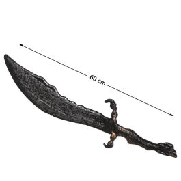 Espada Vikinga 60 cm Negra con Empuñadura de Dragón para Guerrero - Ideal para Fiestas Temáticas Precio: 1.79000019. SKU: B14SD8GXFH