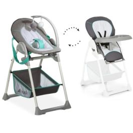 HAUCK Trona evolutiva 2 en 1 Sit'N Relax - Tumbona y Silla con Arco de Juego, Arnés de Seguridad y Diseño de Corazones