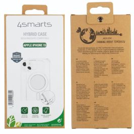 4smarts Hybrid Case Ibiza para Apple iPhone 15, Rígida Transparente, Compatible MagSafe, Protección Caídas MIL-STD-810G