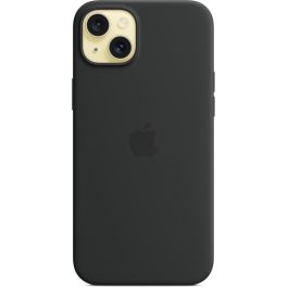 Apple MXQR3ZM/A Funda de Silicona para iPhone 15 Plus con MagSafe - Negro