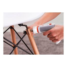 Black+Decker Atornillador Hexdriver Recargable 3.6V sin Cable, 5.5Nm, Luz LED, para Montaje de Muebles y Bricolaje, Incluye 5 Puntas y Llave Hexagonal