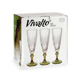 Copa Cava Verde Vivalto 170 ml - Cristal 20 cm (48 Unidades) Copa Cava Verde Vivalto 170 ml - Cristal 20 cm (48 Unidades)