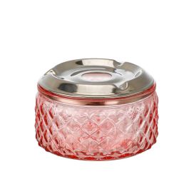 Inde Cenicero Agua Vidrio T/Acero 10.5 cm