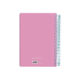 Agenda Espiral Liderpapel Classic A6 2025 Semana Vista Color Rosa Papel 70 gr