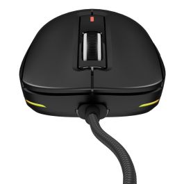 GENESIS Krypton 660 Ratón Gaming Óptico 12000 DPI 49g Ultraligero USB Cable Paracord Mano Derecha Interruptores Huano 90M Clics