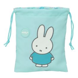 Miffy Saquito Merienda Escolar Reciclado y Repelente al Agua, Diseño "Friends" 20x25 cm, Ideal para Niños +3 años