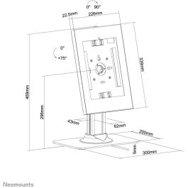 Soporte para Tablet Neomounts DS15-650WH1 Blanco