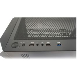 LC-Power 712MB Gaming Micro Torre PC Negra, Micro ATX/Mini-ITX, Ventana Lateral, Plástico y Vidrio Templado