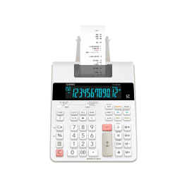 Casio Calculadora FR-2650RC con Impresora, 12 Dígitos, Blanco