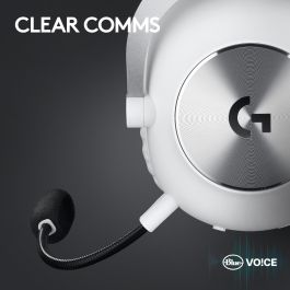 Logitech Auriculares Gaming G Pro X con micrófono cardioide, drivers Graphene 50 mm y tecnología LIGHTSPEED